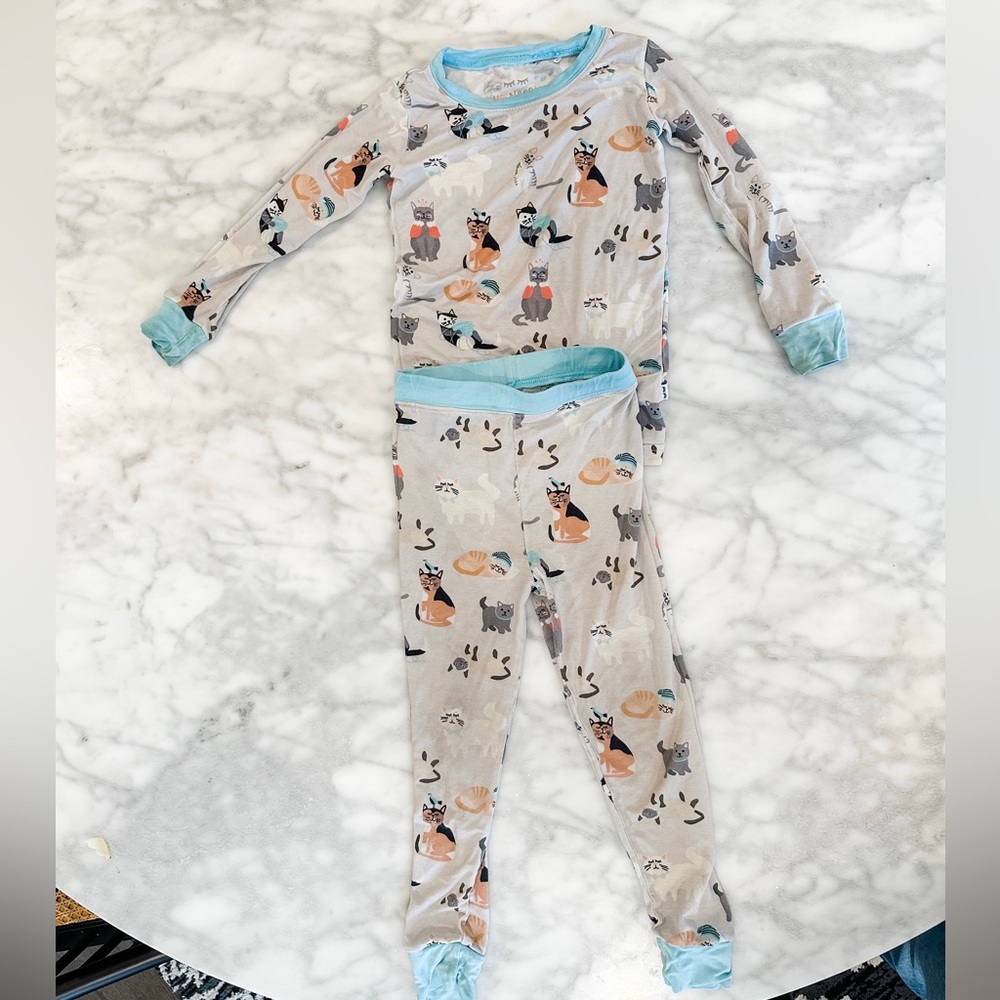 Little Sleepies Cool Cats Blue 2T